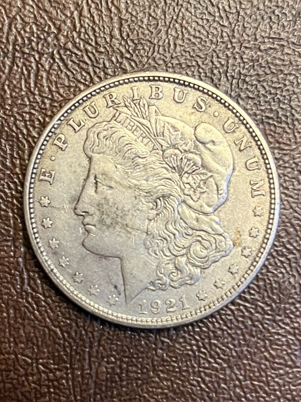 Unbranded 1921 Morgan Silver Dollar Coin - Silver